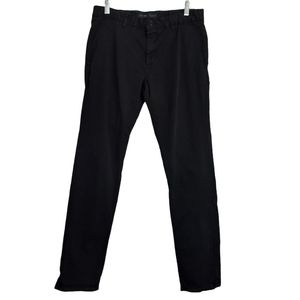 Zara Man Basic Collection Chino Pants Men's Size 32x32 Straight Leg Black Turkey